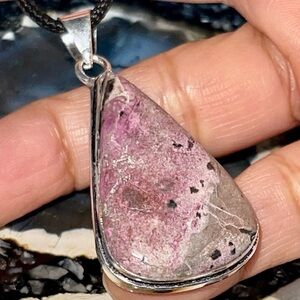 Cobalt Calcite Pendant 2”